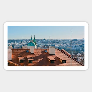 Cityscape of Prague Sticker